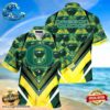 Oregon Ducks Ncaa Mens Floral Button Up Hawaiian Shirt