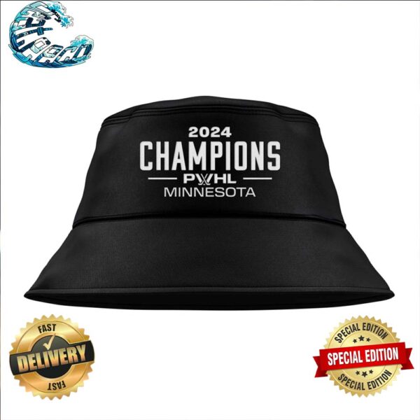 PWHL Minnesota Champions 2024 Bucket Hat