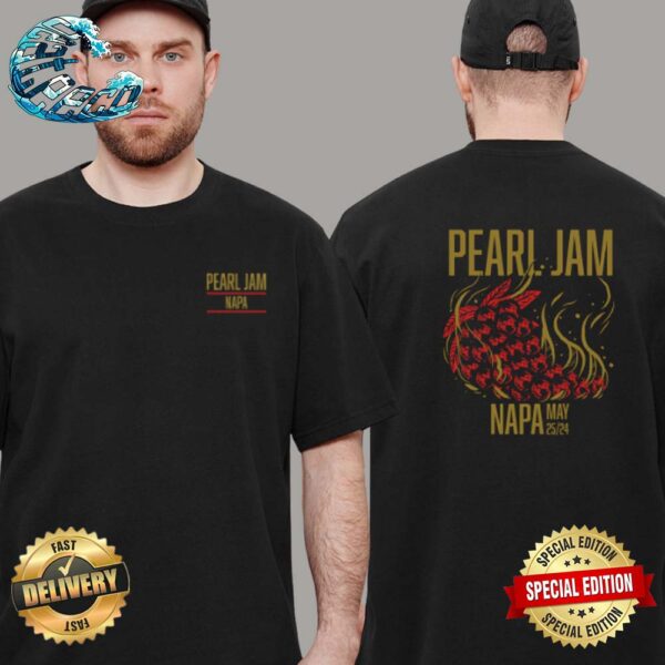 Pearl Jam At Bottlerock Festival In Napa Velley CA On May 25th 2024 Two Sides Print Premium T-Shirt