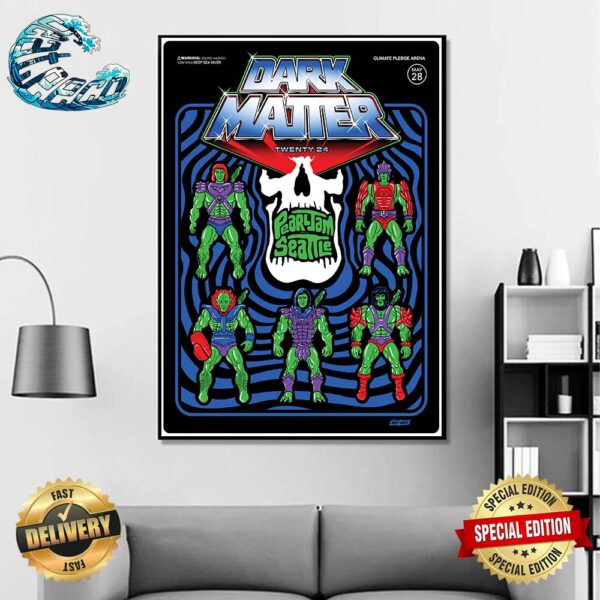 Pearl Jam Dark Matter Twenty 24 Live In Seattle Tonight On May 28 At Climate Pledge Arena Art By Ames Bros Home Decor Poster Canvas