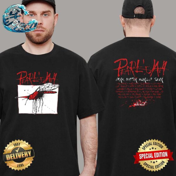 Pearl Jam Dark Matter World Tour 2024 Red Mosquito Two Sides Print Classic T-Shirt