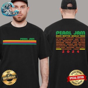 Pearl Jam Dark Matter World Tour 2024 Spectrum Two Sides Print Premium T-Shirt