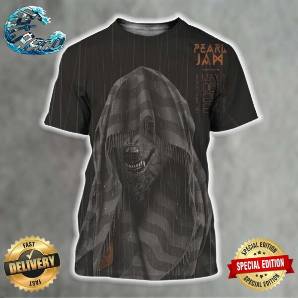 Pearl Jam With Deep Sea Diver At Rogers Arena In Vancouver BC On May 6 2024 All Over Print Shirt