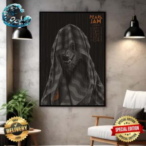 Pearl Jam With Deep Sea Diver Poster At Rogers Arena In Vancouver BC On May 6 2024 Decor Poster Canvas