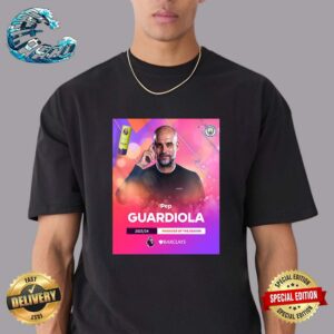 Pep Guardiola Manchester City 2023-24 Manager Of The Season Unisex T-Shirt