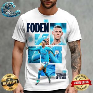 Phil Foden Manchester City FWA Footballer Of The Year All Over Print Shirt
