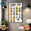 NFL 2024 Season Schedule Full Pittsburgh Steelers Wall Decor Poster Canvas