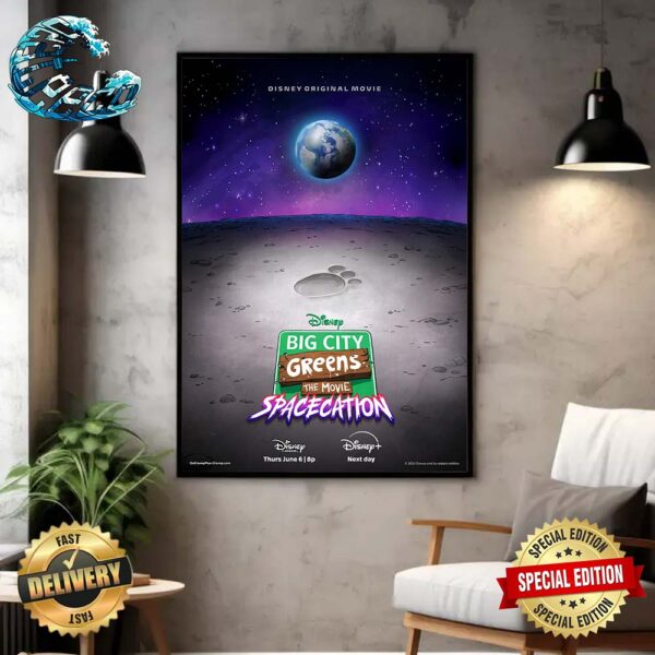 Poster Big City Greens The Movie Spacecation Will Premiere On Disney Channel In Canada On June 6 Wall Decor Poster Canvas