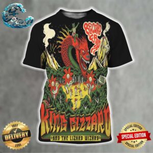 Poster King Gizzard And The Lizard Wizard On May 22 2024 Stadtpark Open Air-Bühne in Hamburg Germany All Over Print Shirt