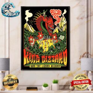 Poster King Gizzard And The Lizard Wizard On May 22 2024 Stadtpark Open Air-Bühne in Hamburg Germany Home Decor Poster Canvas