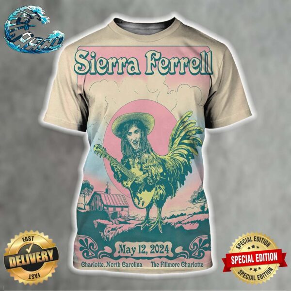 Poster Sierra Ferrel On May 12 2024 At The Fillmore Charlotte In Charlotte NC All Over Print Shirt