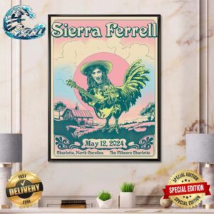 Poster Sierra Ferrel On May 12 2024 At The Fillmore Charlotte In Charlotte NC Home Decor Poster Canvas
