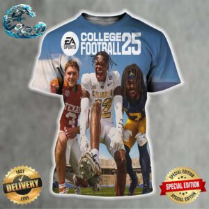 Quinn Ewers Donovan Edwards And Travis Hunter Are Your EA Sports College Football 25 Cover Athletes All Over Print Shirt
