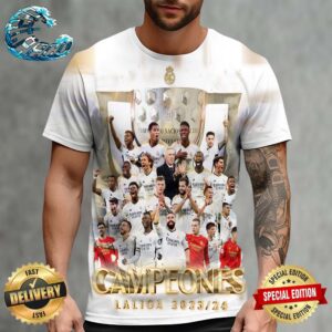 Real Madrid Somos Los Campeones 36th De Laliga 2023-24 All Over Print Shirt