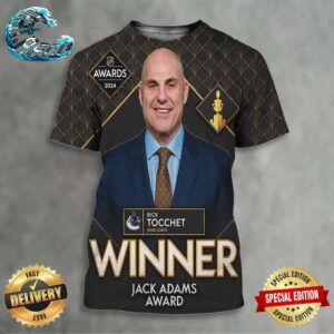 Rick Tocchet Of The Vancouver Canucks Is This Year’s Jack Adams Award Winner For Coach Of The Year All Over Print Shirt