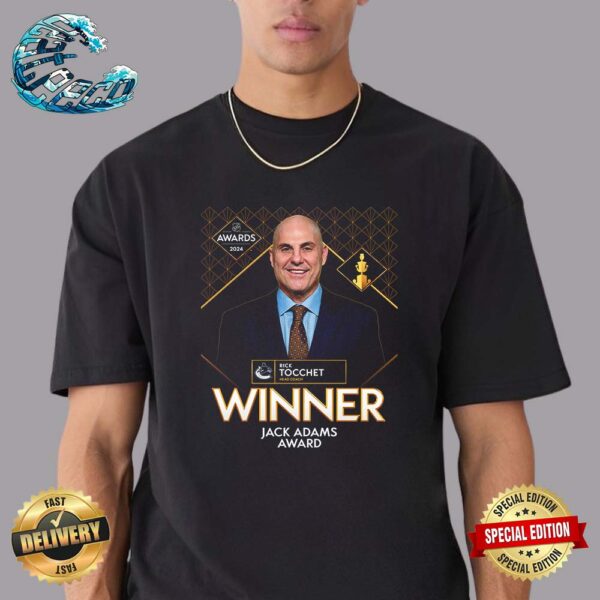 Rick Tocchet Of The Vancouver Canucks Is This Year’s Jack Adams Award Winner For Coach Of The Year Unisex T-Shirt
