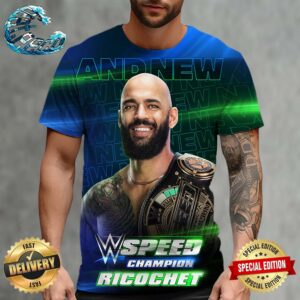 Ricochet Becomes The First Ever WWE Speed Champion All Over Print Shirt