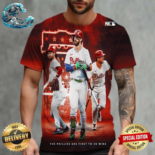 Ring The Bell The Phillies Are The First To 20 Wins MLB All Over Print Shirt