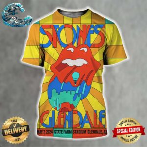 Rolling Stones Hackney Diamonds Tour Glendale AZ 2024 On May 7 At State Farm All Over Print Shirt