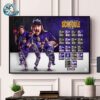 Baltimore Ravens NFL 2024 Season Schedule Home Decor Poster Canvas