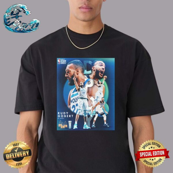 Rudy Gobert Have 4x DPOY For His Career With 23-24 NBA KIA Defensive Player Of The Year Vintage T-Shirt
