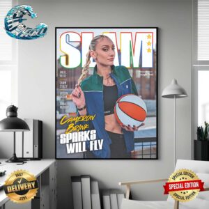 SLAM 250 Cameron Brink Sparks Will Fly First SLAM Cover Photographed On Google Pixel Home Decor Poster Canvas