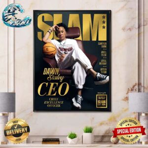 SLAM 250 Covers Dawn Staley CEO Chief Excellence Officer South Carolina Coach And Three-Time National Champion Gold Metal Editions Home Decor Poster Canvas