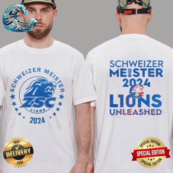 Schweizer Meister 2024 L10NS Unleashed ZSC Lions Two Sides Print Unisex T-Shirt