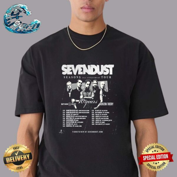 Sevendust Annouced Their Season 21st Anniversary Tour Kick Off On September 13 2024 Classic T-Shirt