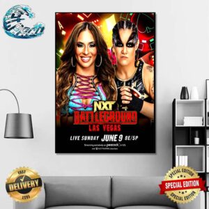 Shayna Baszler Vs Lola Vice NXT Underground Match At WWE NXT Battleground In Las Vegas On June 9 Wall Decor Poster Canvas