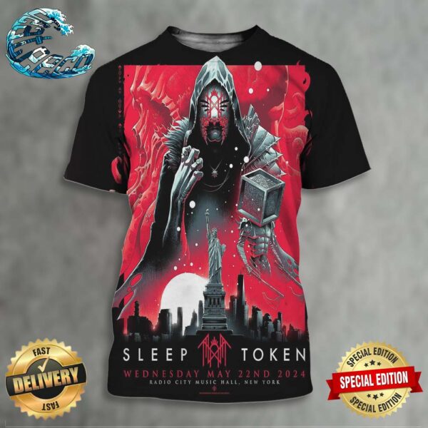 Sleep Token Official Poster At Radio City Music Hall In New York On Wednesday May 22nd 2024 All Over Print Shirt