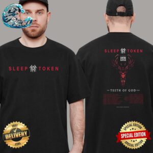 Sleep Token The Teeth Of God Tour With Special Guests Empire State Bastard Art Two Sides Print Vintage T-Shirt