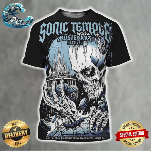 Sonic Temple Music Festival And Art Poster On May 18 2024 In Historic Crew Stadium Columbus OH All Over Print Shirt