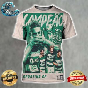 Sporting CP Champion Campeão Nacional Liga Portugal 2023-24 All Over Print Shirt