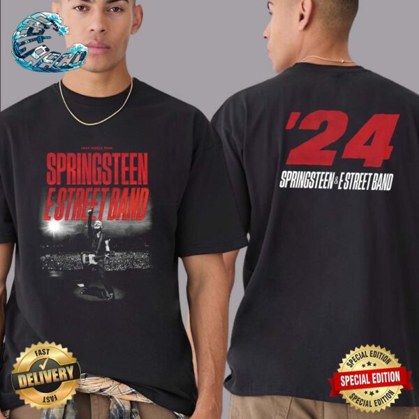Springsteen And The E-Street Band 2024 Tour Announcement Two Sides Print Premium T-Shirt