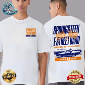 Springsteen And The E-Street Band Syracuse 2024 Limited Edition Tour Two Sides Print Vintage T-Shirt
