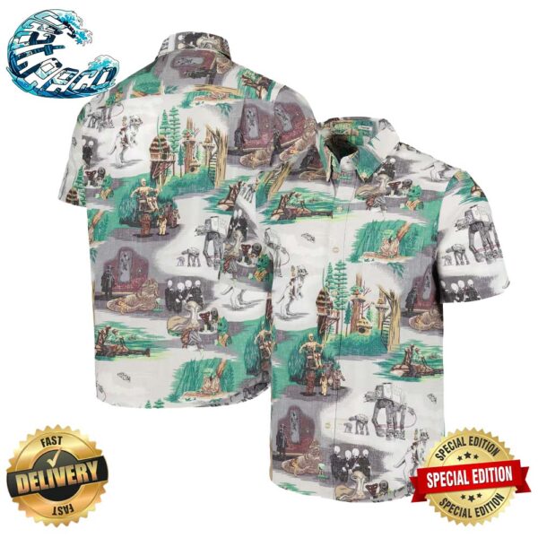 Star Wars Reyn Spooner Rebels Aliens And Droids Tailored Button-Down Hawaiin Shirt