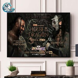 Swerve Strickland Faces Killswitch At AEW Dynamite On May 29th 2024 Poster Style House Of The Dragon New Season Home Decor Poster Canvas