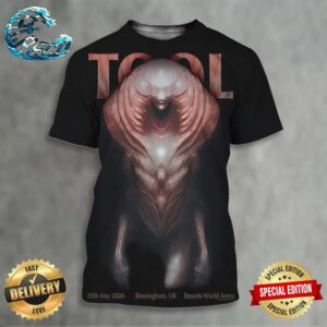 TOOL Effing TOOL Limited Merch Poster Tonight At The Resorts World Arena In Birmingham UK On May 30th 2024 Artwork From Ben Conallin All Over Print Shirt