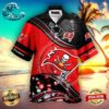 Tampa Bay Buccaneers NFL Color Hibiscus Button Up Hawaiian Shirt