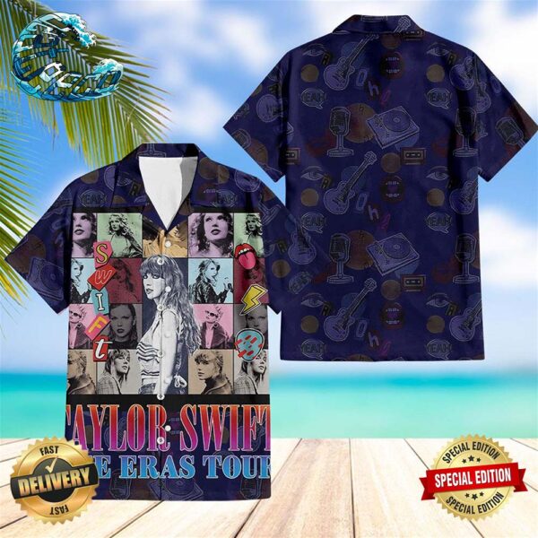 Taylor Swift The Eras Tour Hawaiian Shirt Beach Shorts