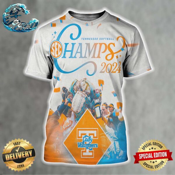 Tennessee Lady Volunteers Softball SEC Back To Back Champions 2024 All Over Print Shirt