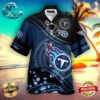 Tennessee Titans NFL Color Hibiscus Button Up Hawaiian Shirt