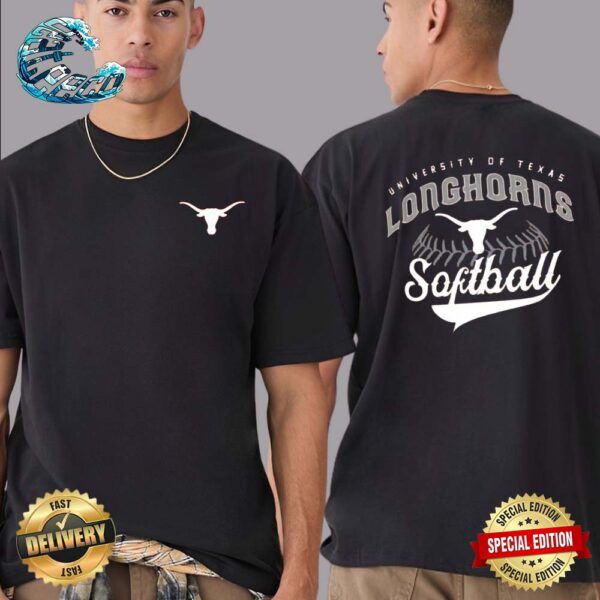 Texas Longhorns Softball Walk Off Two Sides Print Vintage T-Shirt