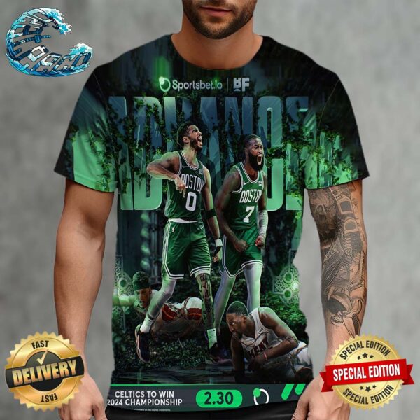 The Boston Celtics Eliminate The Miami Heat And Advance To The Second Round Of The Playoffs All Over Print Shirt