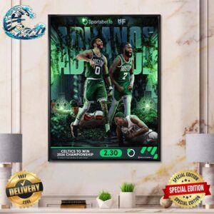 The Boston Celtics Eliminate The Miami Heat And Advance To The Second Round Of The Playoffs Poster Canvas
