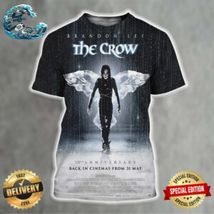 The Crow Brandon Lee 30th Anniversary Poster Back In Cinemas From 31 May All Over Print Shirt