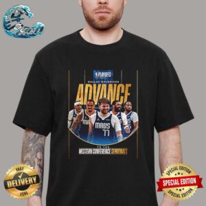 The Dallas Mavericks Advance To The Western Conference Semifinals NBA Playoffs 2024 Vintage T-Shirt