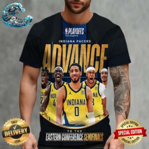 The Indiana Pacers Advance To The Eastern Conference Semifinals NBA Playoffs All Over Print Shirt