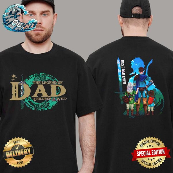 The Legend Of Dad Children Of The Wild Funny The Legend Of Zelda Breath Of The Wild Style Two Sides Print Classic T-Shirt